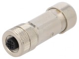 Mufă M12 5 PIN mamă B-Profibus pe cablu drept 4-9mm