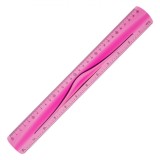 Riglă Flexibilă, 30cm, Culoare Fucsia, Material Plastic