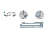 Prag FIAT DOBLO (152/263), 01.2010-12.2014, partea stanga, spate; metal galvanizat,