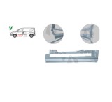 Prag FIAT DOBLO (152/263), 01.2010-12.2014, partea stanga, spate; metal galvanizat,