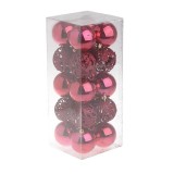 Cumpara ieftin Set 20 globuri pentru brad Magic Red, Inart