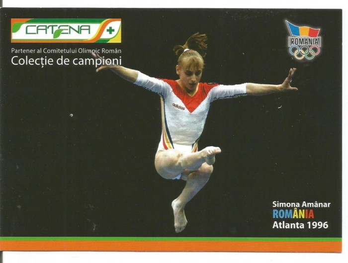 (A) carte postala-Colectie de campioni-SIMONA AMANAR