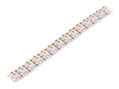 Banda LED RGBW Programabila 5V 144 LED/m 8mm PCB Alba foto