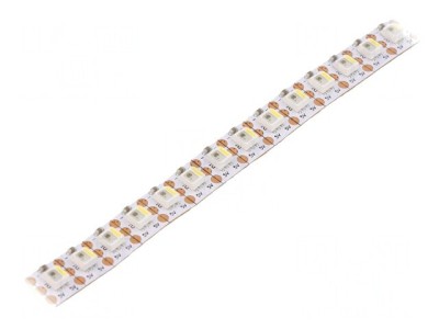 Bandă LED RGBW Programabilă 5V 144 LED/m 8mm PCB Albă foto