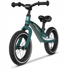 Bicicleta cu roti gonflabile, cu cadru din magneziu, fara pedale, 12 inch, Bart, Green Forest foto