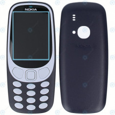 Nokia 3310 (2017) Capac frontal + Capac baterie + Tastatură albastru închis