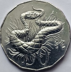 50 cents 2013 Australia, Year of the Snake, km#2011 unc