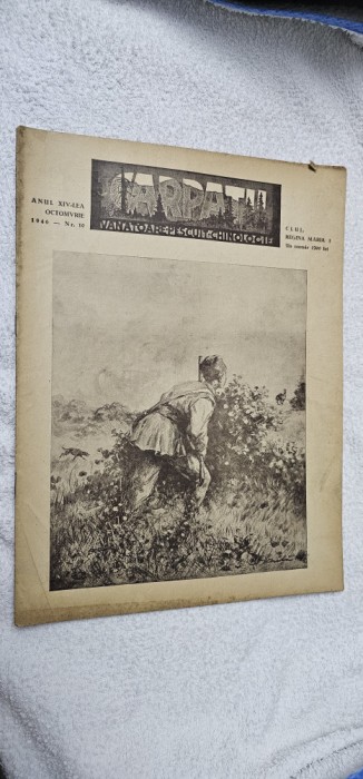 REVISTA CARPATII VANATOARE PESCUIT CHINOLOGIE , NR. 10 / 1946