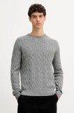 Hackett London pulover de l&acirc;nă culoarea gri, light, HM7000079