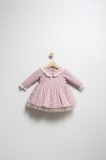 Cumpara ieftin Rochita eleganta pentru fetite Elbise, Tongs baby, cu tulle si volane (Culoare: Crem, Marime: 24-36 luni)