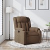 Gossi fotoliu rabatabil, maro, material textil