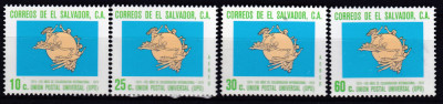 DB1 El Salvador Centenar UPU 4 v. MNH foto