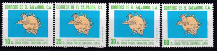 DB1 El Salvador Centenar UPU 4 v. MNH
