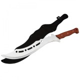 Maceta de vanatoare Ideallstore&reg;, Oriental Blade, otel inoxidabil, 58 cm, maro