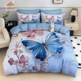 Cumpara ieftin Lenjerie de pat cu 6 Piese din finet, cu imprimare digitala 5D, Model JOJO8024