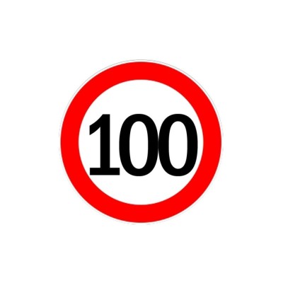 Autocolant limita viteza 100km AD foto
