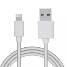 CABLU alimentare si date SPACER, pt. smartphone, USB 2.0 (T) la Lightning (T), pentru Iphone,PVC,Retail pack, 0.5m, White, &quot;SPDC-LIGHT-PVC-W-0.5&quot; (tim