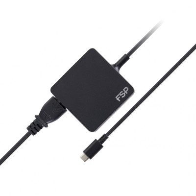 ALIMENTATOR Notebook Universal AC-DC, FORTRON, 65W - compatibil majoritatea NB, tensiuni AC/5V, 9V, 12V, 15V, 20VDC, USB-C 3.1 PD, prot. SCP/OVP/OPP/O foto