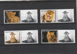 Togo 2016 - Fauna , Animalele lumii , Serie 4 valori cu vigneta III , dantelate , MNH , Mi.7929-7932, Nestampilat