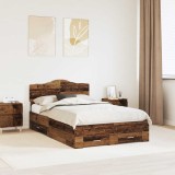 Cumpara ieftin Cadru de pat cu sertar Lemn vechi 120 x 190 cm Lemn prelucrat