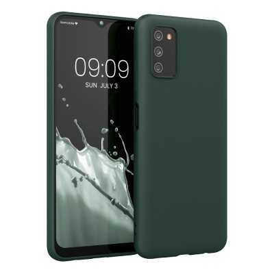 Husa pentru Samsung Galaxy A03s, Silicon, Verde, 56517.169, kwmobile foto