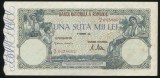 u606 ROMANIA 100000 lei 20 decembrie 1946 aUNC aproape necirculata doar cu urme de manipulare