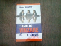 TEHNICI DE VANZARE EFICIENTE - MARC CORCOS foto