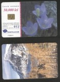 Romania 2001 Telephone card Flowers Mountains Rom 102a CT.042