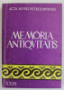 MEMORIA ANTIQVITATIS , XXIII , ACTA MVSEI PETRODAVENSIS , 2004