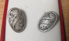 M3 C15 - Butoni camasa - aspect vintage - in cutie tip cadou foto