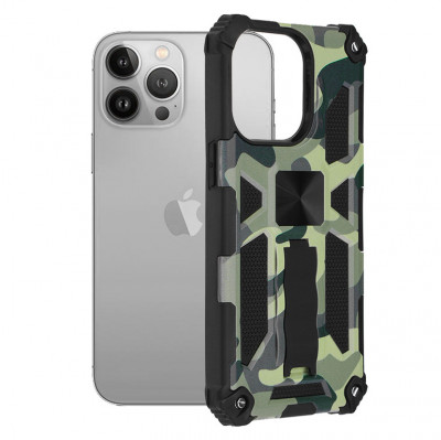 Husa Techsuit Blazor iPhone 13 Pro - Camo Lime foto