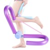 Dispozitiv fitness pentru pentru tonifiere picioare, brate si corp, portabil, cu arcuri puternice, mov