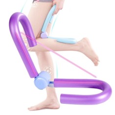 Dispozitiv fitness pentru pentru tonifiere picioare, brate si corp, portabil, cu arcuri puternice, mov