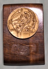 Medalia sporturi de iarna - ski sarituri - fond, patinaj viteza, patinaj artistic, bob, hochei - medalie acordata ca premiu