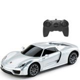 Masina cu telecomanda Porsche 918 Spyder, scara 1:24, Argintiu, Rastar