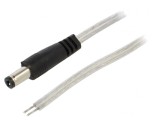 Cablu DC 5,5/2,1 2x0,5mm2 Transparent, Bq Cable
