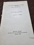 La Romanite Orientale - Em. Condurachi XIII Congres International des Sciences Historiques
