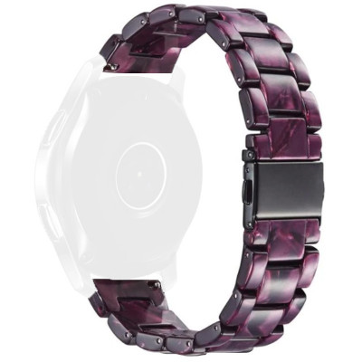 Curea polimer compatibila Galaxy Watch 6|Watch 5|Watch 4|Huawei Watch GT 3 42mm|GT 3 Pro 43mm|GT 2 42mm, Tyrian Purple foto