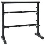 vidaXL Rack pentru haltere cu 7 suporturi și 8 c&acirc;rlige 300 kg Oțel