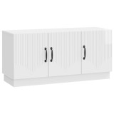 vidaXL Cabinet TV Alb foarte lucios 99 x 34,5 x 47 cm Lemn prelucrat 895409