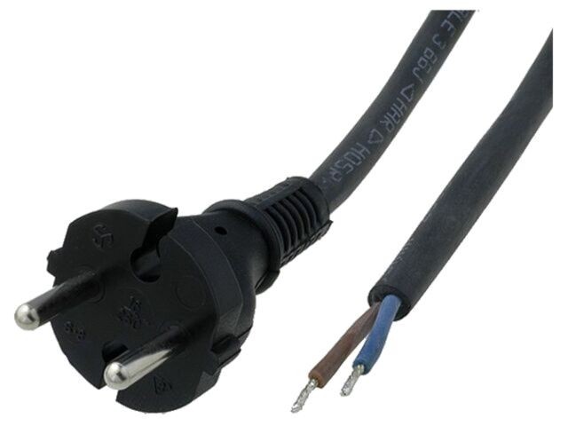 Cablu 2x1mm2 2m Negru