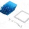 Radiator extrudat, aluminiu, 42.5mm x 42.5mm, albastru, Advanced Thermal Solutions - ATS-50425P-C1-R0