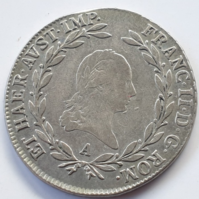 Austria 20 kreuzer 1806 A /Viena argint Francisc ll
