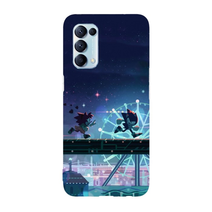 Husa compatibila cu Oppo Find X3 Lite model Run Sonic, Run!, Silicon, TPU, Viceversa