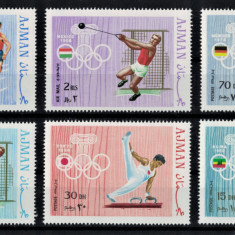 AJMAN 1972 - Sport, Jocuri Olimpice / serie completa MNH