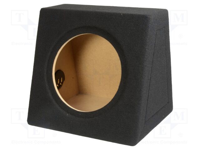 Carcasă difuzor MDF neagră BASSER 250mm, ţesătură, frezare 272mm, 20l