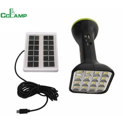 Lanterna cu LED-uri prin incarcare panou solar, CcLamp CL-051 foto