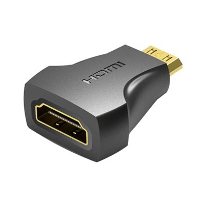 Adaptor HDMI soclu - mini HDMI mufa neagra 4K 30Hz VENTION AISB0-DE foto