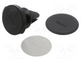 Suport auto magnetic negru pentru grilă de ventilație BASEUS