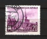 GERMANIA (DDR) 1955 &ndash; ARHITECTURA LEIPZIG, TIMBRU STAMPILAT, F123